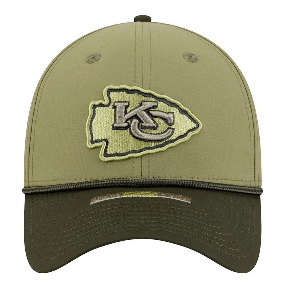 Kansas City Chiefs New Era 2025 Salute to Service 39THIRTY Flex Hat - Green - NFL