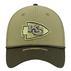 Kansas City Chiefs New Era 2025 Salute to Service 39THIRTY Flex Hat - Green - NFL