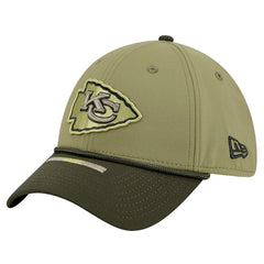 Kansas City Chiefs New Era 2025 Salute to Service 39THIRTY Flex Hat - Green - NFL