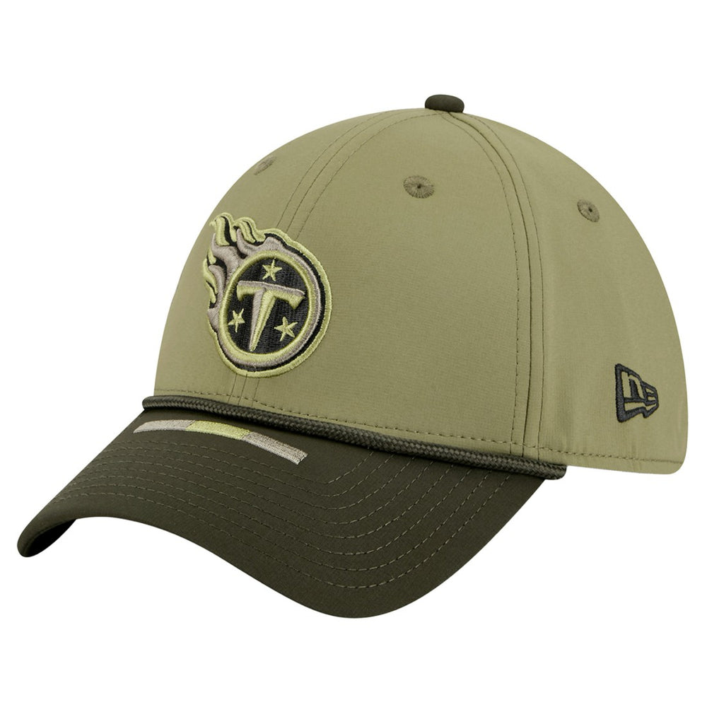 Tennessee Titans New Era 2025 Salute to Service 39THIRTY Flex Hat - Green - NFL