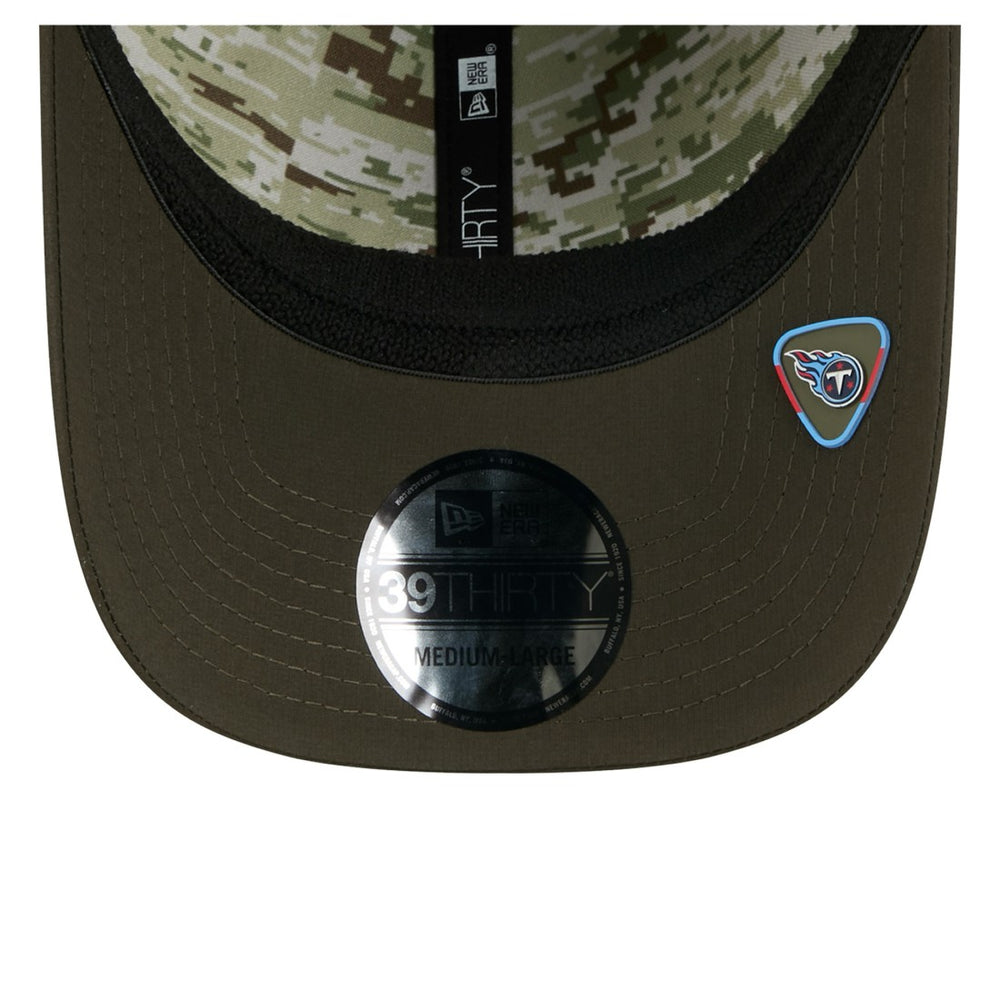 Tennessee Titans New Era 2025 Salute to Service 39THIRTY Flex Hat - Green - NFL
