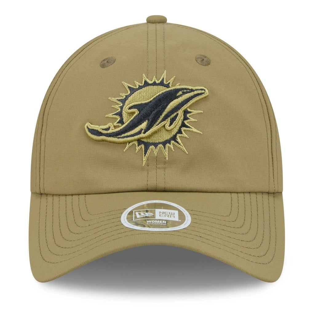 Miami Dolphins New Era Women's 2025 Salute to Service Pony Tail Adjustable Hat - Green - NFL