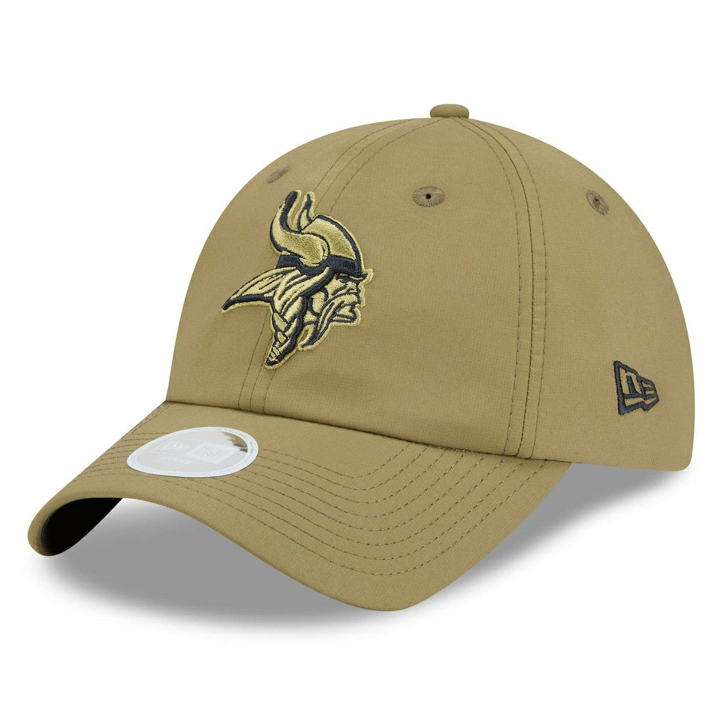 Minnesota Vikings New Era Women's 2025 Salute to Service Pony Tail Adjustable Hat - Green - NFL