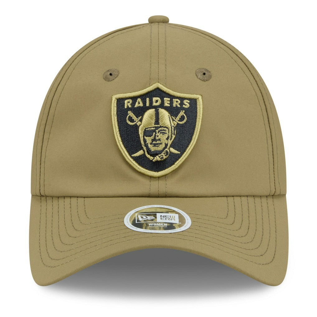 Las Vegas Raiders New Era Women's 2025 Salute to Service Pony Tail Adjustable Hat - Green - NFL