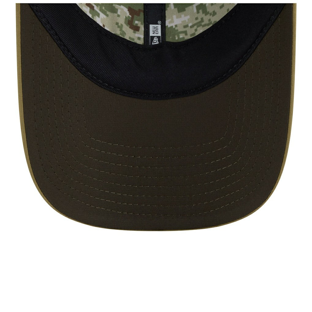 Las Vegas Raiders New Era Women's 2025 Salute to Service Pony Tail Adjustable Hat - Green - NFL