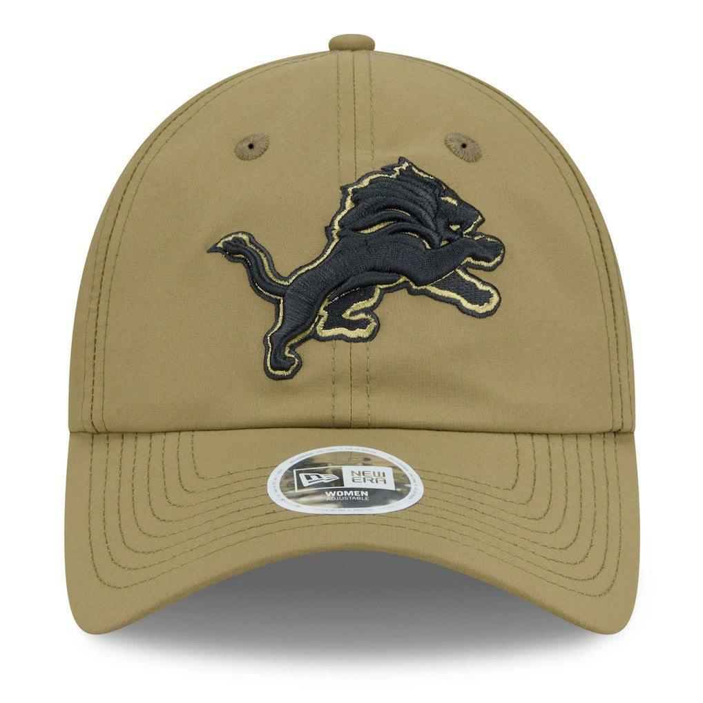 Detroit Lions New Era Women's 2025 Salute to Service Pony Tail Adjustable Hat - Green - NFL