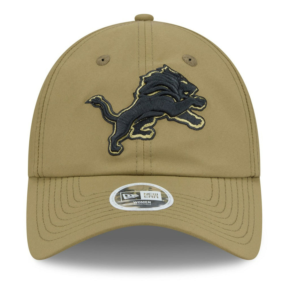 Detroit Lions New Era Women's 2025 Salute to Service Pony Tail Adjustable Hat - Green - NFL