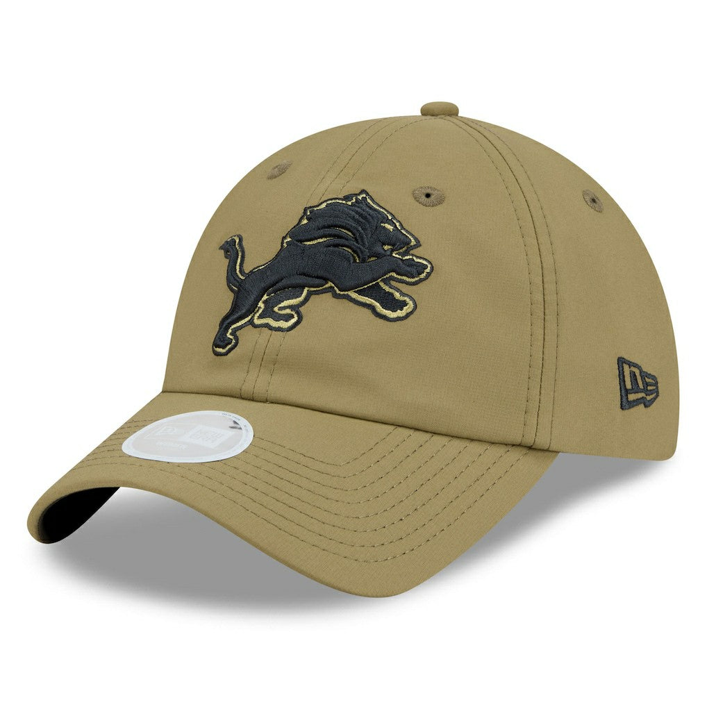 Detroit Lions New Era Women's 2025 Salute to Service Pony Tail Adjustable Hat - Green - NFL