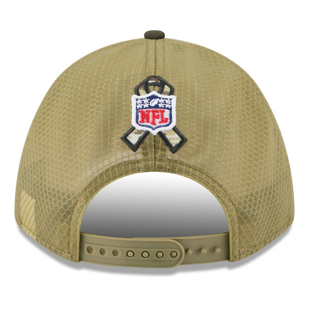 Miami Dolphins New Era Youth 2025 Salute to Service 9FORTY A-Frame Adjustable Hat - Green/Dark Green - NFL