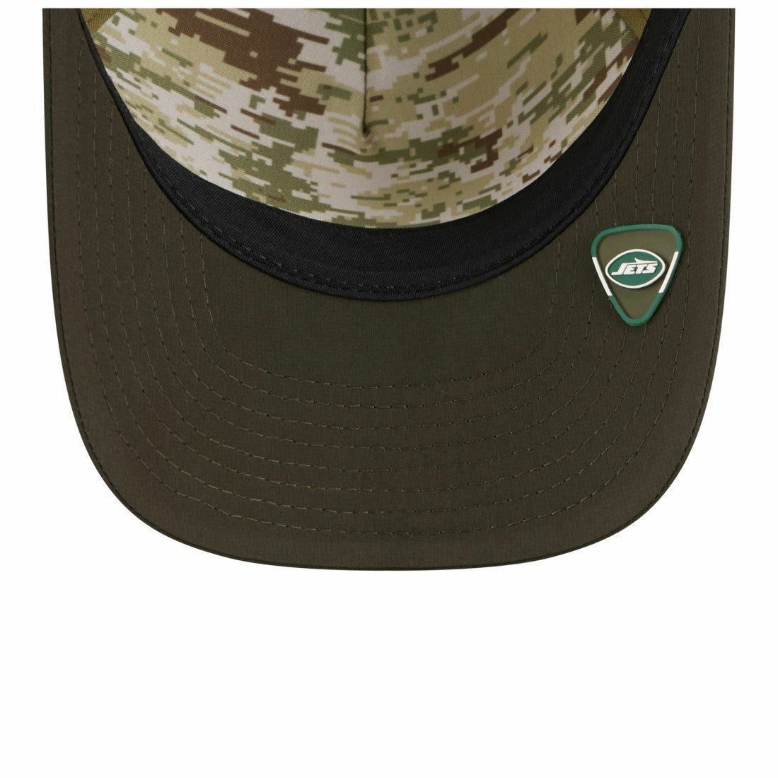 New York Jets New Era Youth 2025 Salute to Service 9FORTY A-Frame Adjustable Hat - Green/Dark Green - NFL