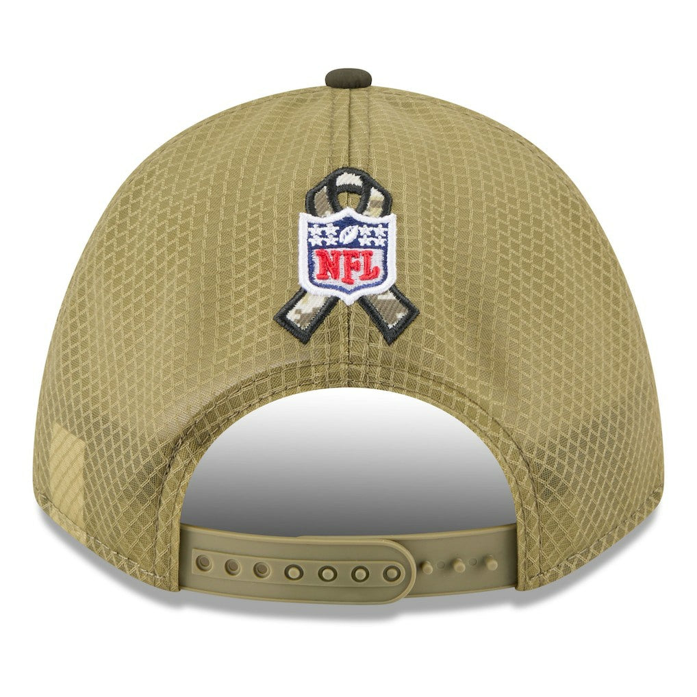 Cincinnati Bengals New Era Youth 2025 Salute to Service 9FORTY A-Frame Adjustable Hat - Green/Dark Green - NFL