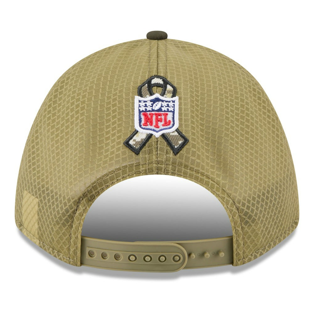 Cincinnati Bengals New Era Youth 2025 Salute to Service 9FORTY A-Frame Adjustable Hat - Green/Dark Green - NFL