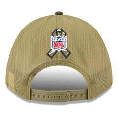 Cincinnati Bengals New Era Youth 2025 Salute to Service 9FORTY A-Frame Adjustable Hat - Green/Dark Green - NFL