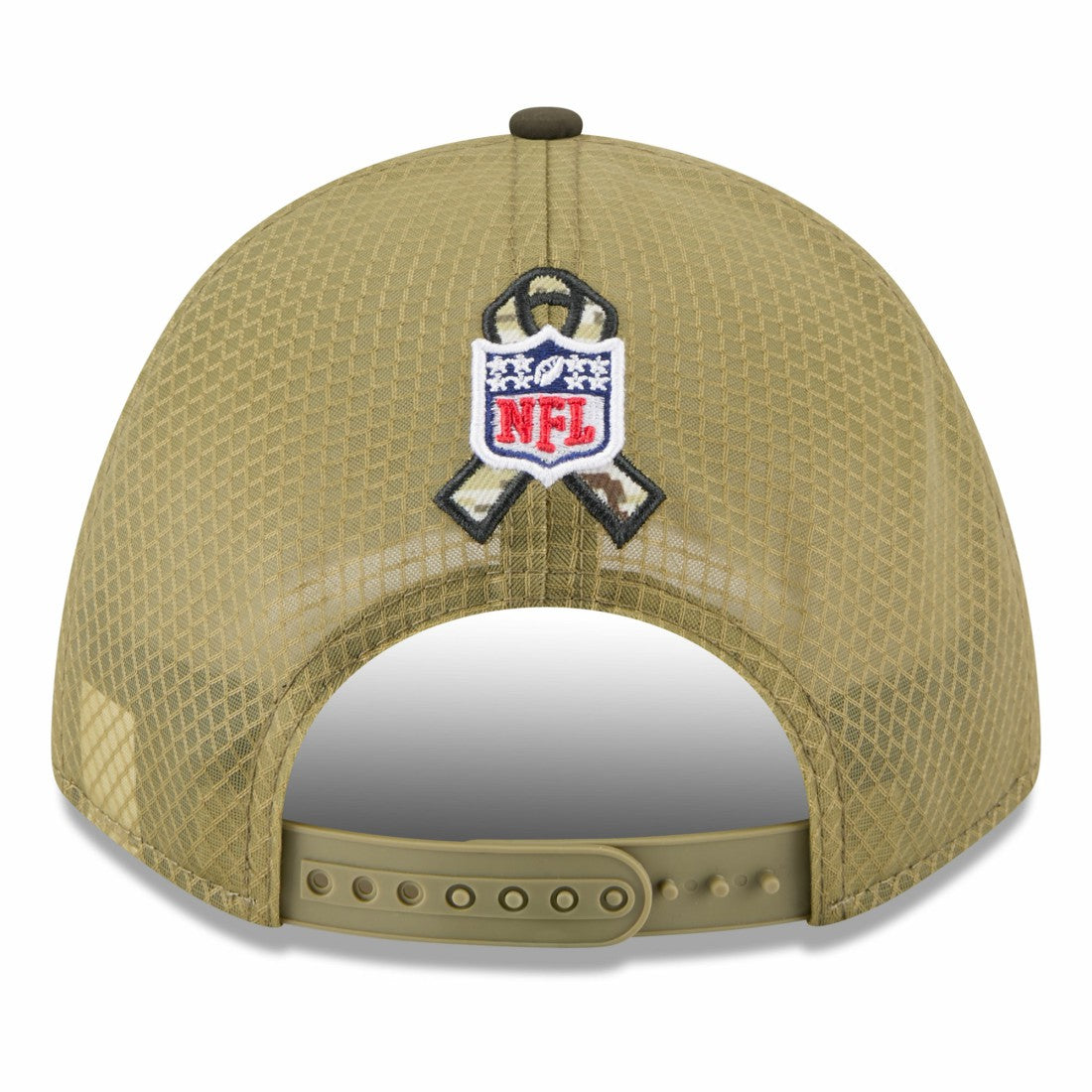Houston Texans New Era Youth 2025 Salute to Service 9FORTY A-Frame Adjustable Hat - Green/Dark Green - NFL