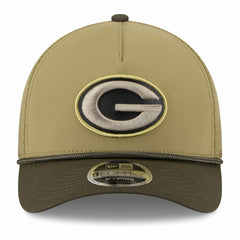 Green Bay Packers New Era Youth 2025 Salute to Service 9FORTY A-Frame Adjustable Hat - Green/Dark Green - NFL