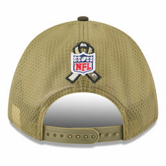 Green Bay Packers New Era Youth 2025 Salute to Service 9FORTY A-Frame Adjustable Hat - Green/Dark Green - NFL