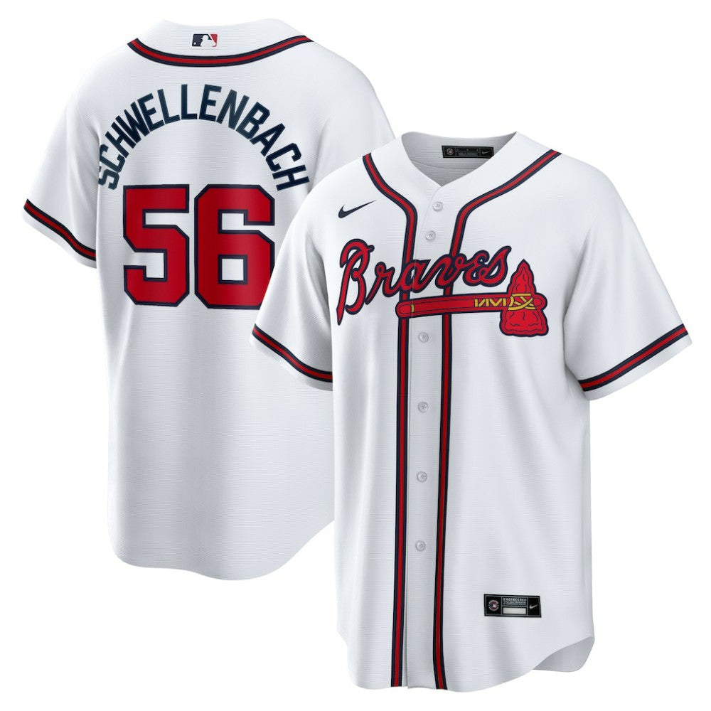 Spencer Schwellenbach Atlanta Braves Nike Home Replica Jersey Discount