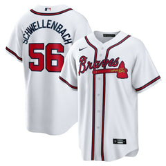 Spencer Schwellenbach Atlanta Braves Nike Home Replica Jersey Discount