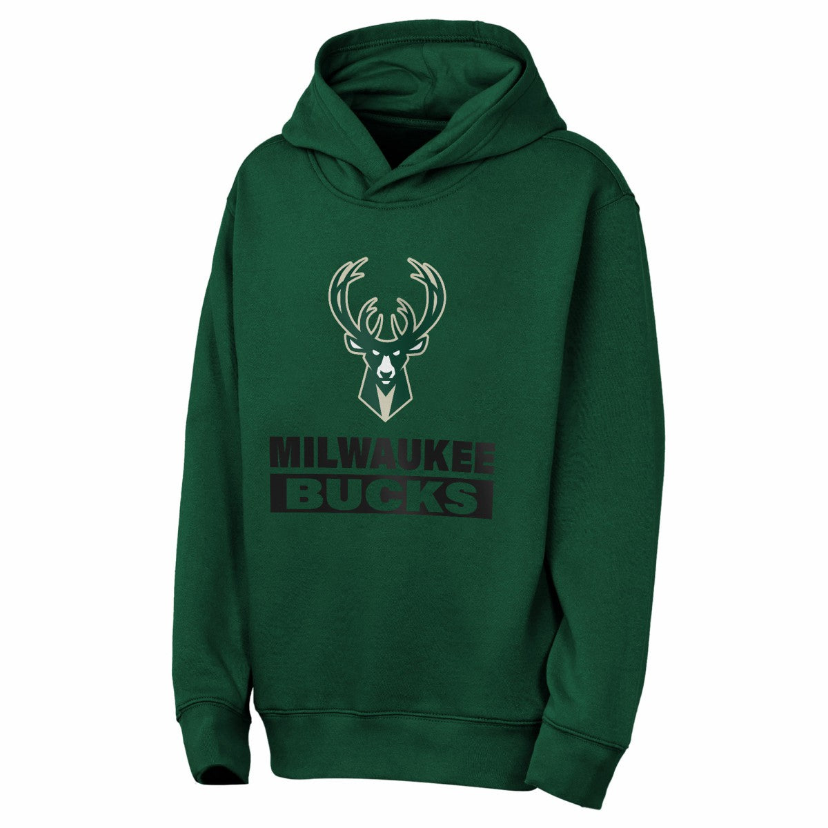 Milwaukee Bucks Outerstuff Youth Back To The Basics Hoodie Hunter Green