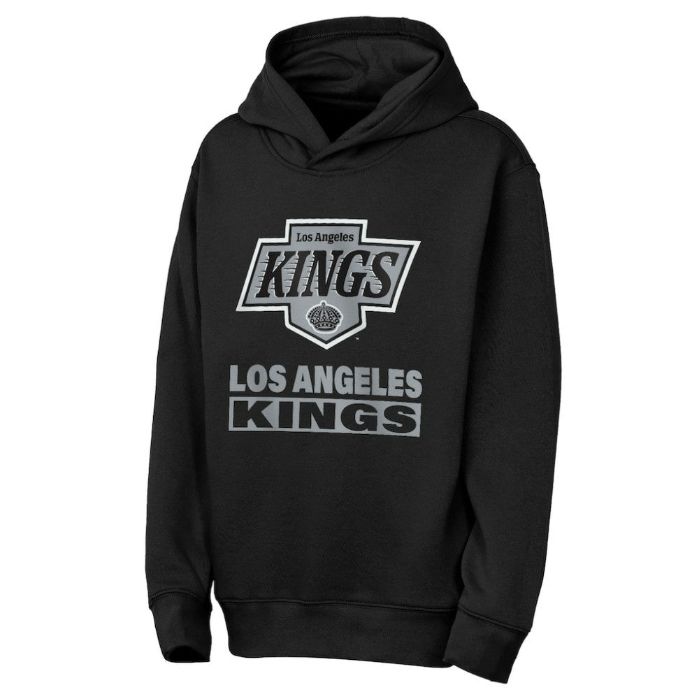 Los Angeles Kings Outerstuff Youth Back to Basics Hoodie - Black | NHL on sale