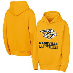 Nashville Predators Outerstuff Youth Back to Basics Hoodie - Gold | NHL Clearance