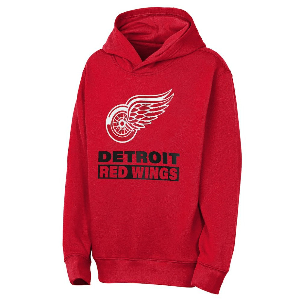 Detroit Red Wings Outerstuff Youth Back to Basics Hoodie - Red | NHL Clearance