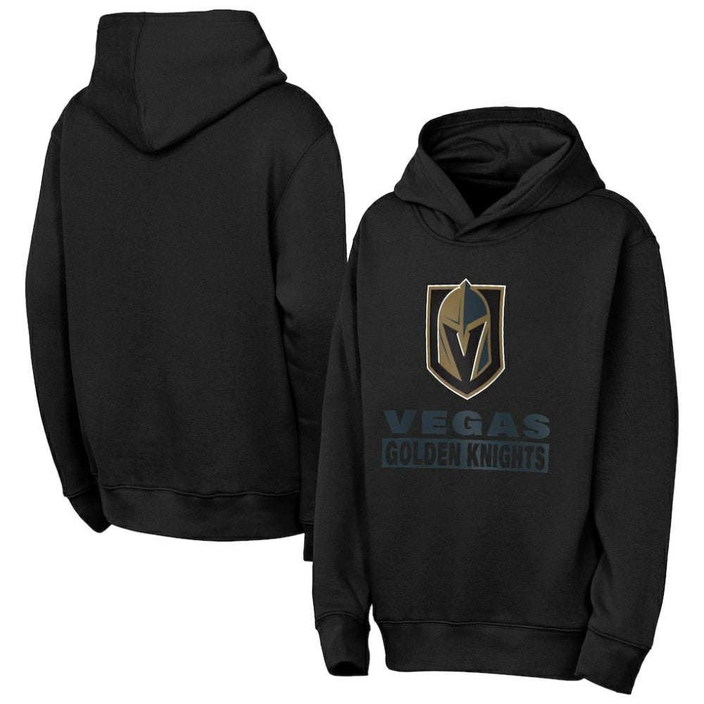 Vegas Golden Knights Outerstuff Youth Back to Basics Hoodie - Black | NHL Lifestyle