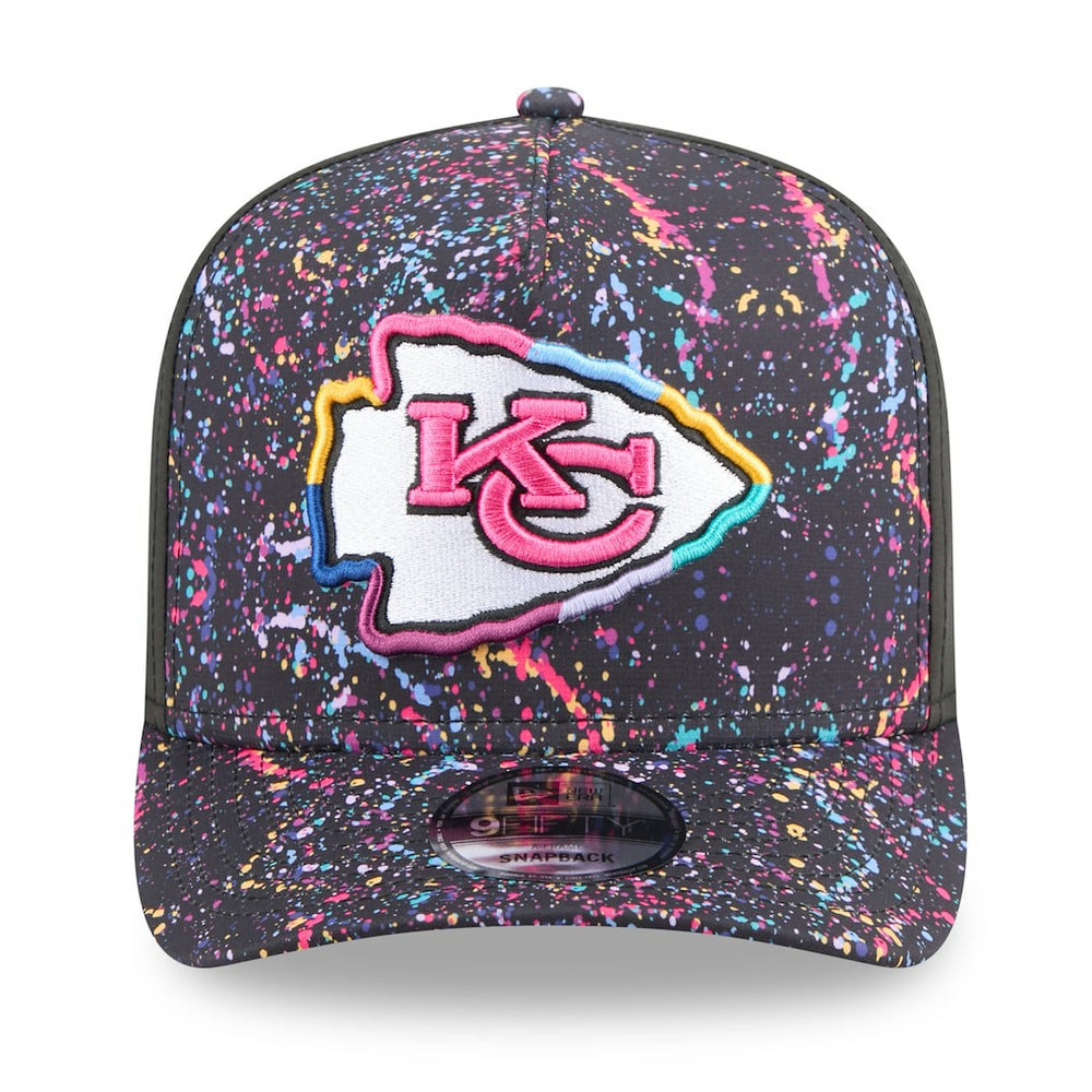 Kansas City Chiefs New Era 2025 NFL Crucial Catch A-Frame 9FIFTY Snapback Hat - Black - NFL