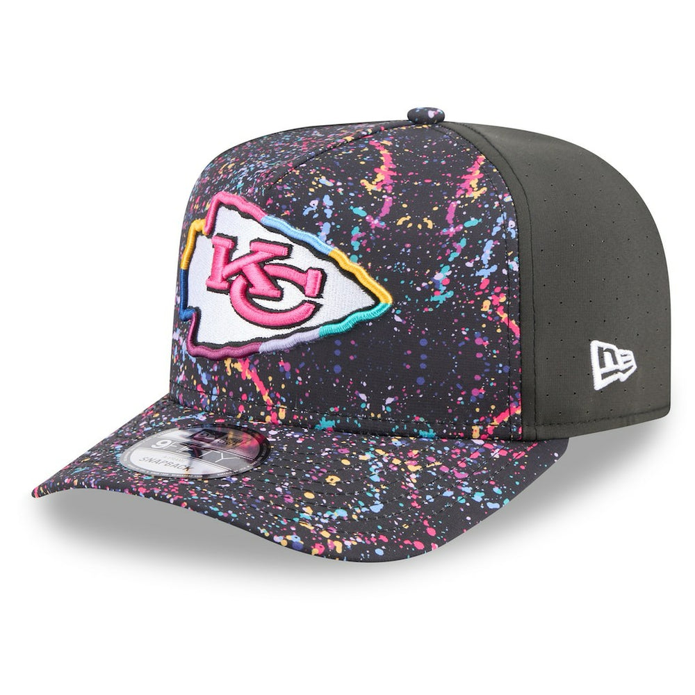 Kansas City Chiefs New Era 2025 NFL Crucial Catch A-Frame 9FIFTY Snapback Hat - Black - NFL