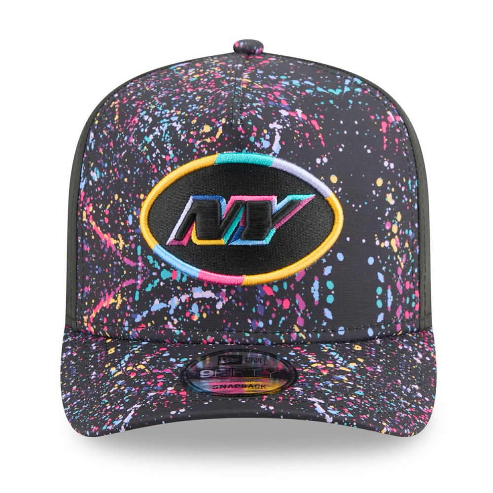 New York Jets New Era 2025 NFL Crucial Catch A-Frame 9FIFTY Snapback Hat - Black - NFL