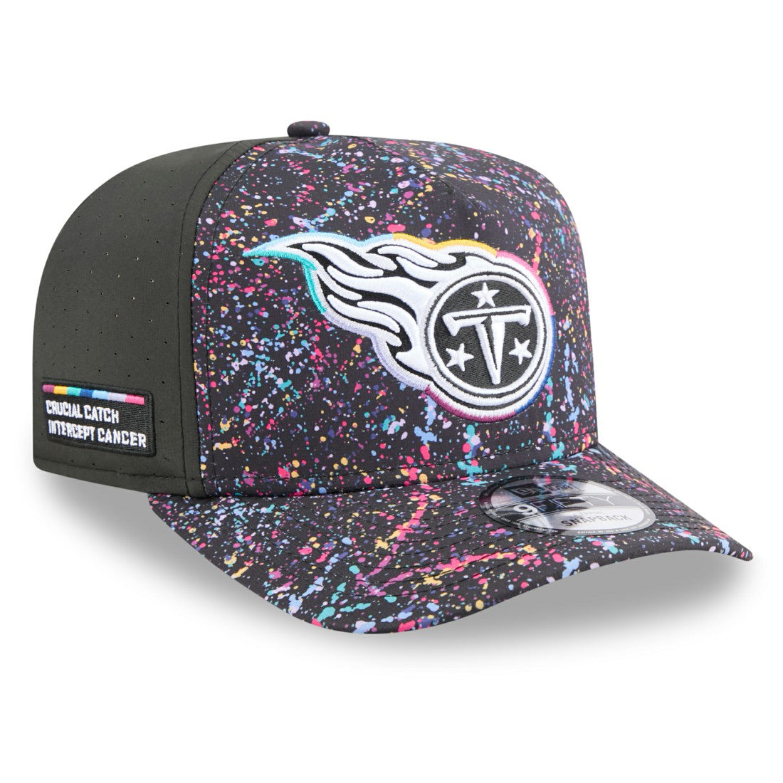 Tennessee Titans New Era 2025 NFL Crucial Catch A-Frame 9FIFTY Snapback Hat - Black - NFL