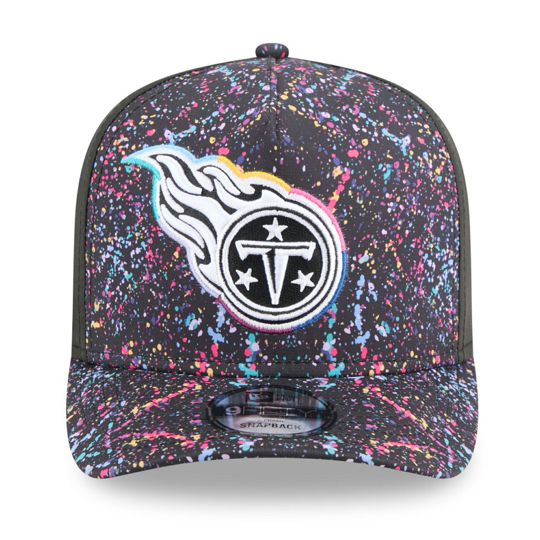 Tennessee Titans New Era 2025 NFL Crucial Catch A-Frame 9FIFTY Snapback Hat - Black - NFL