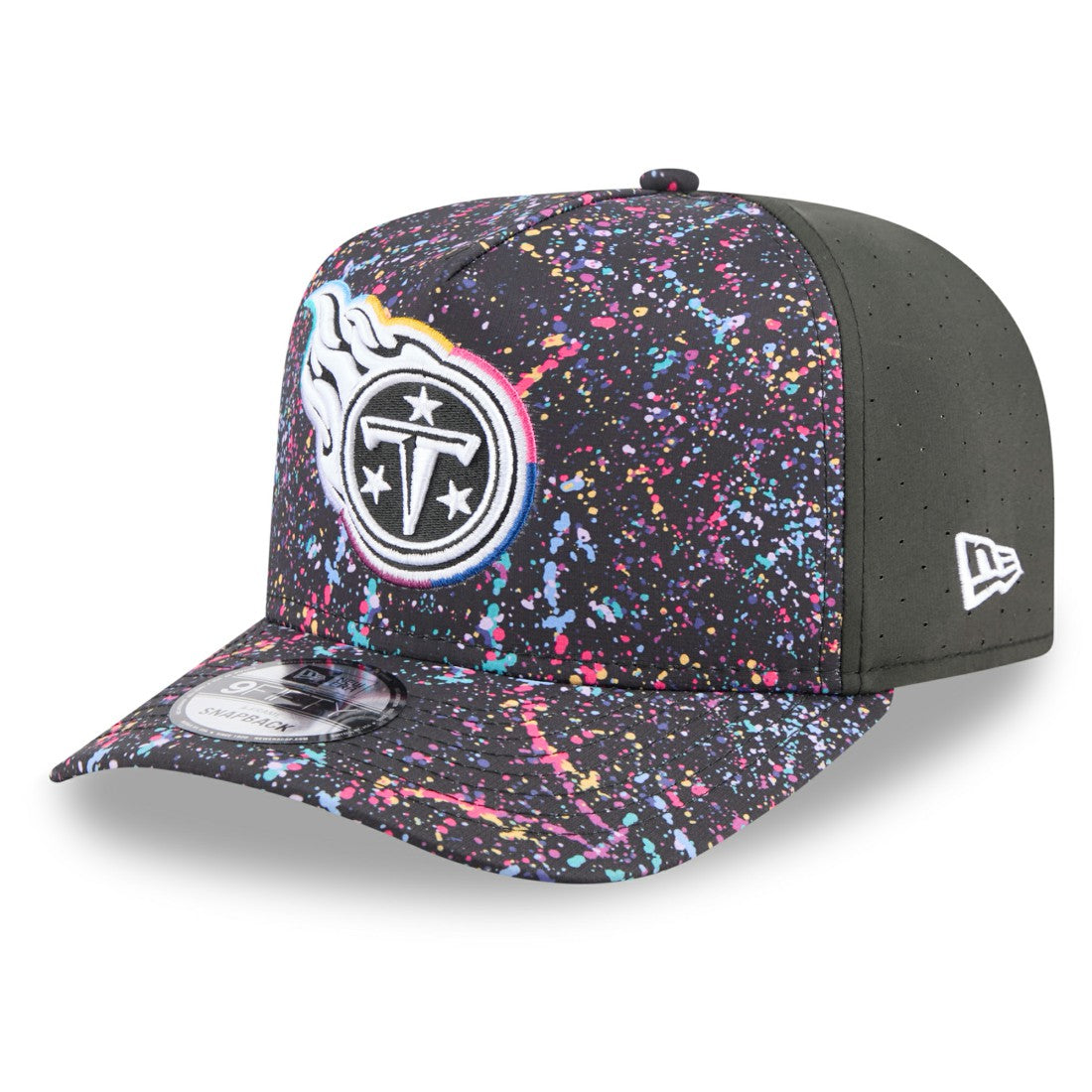 Tennessee Titans New Era 2025 NFL Crucial Catch A-Frame 9FIFTY Snapback Hat - Black - NFL