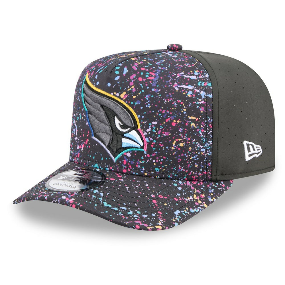 Arizona Cardinals New Era 2025 NFL Crucial Catch A-Frame 9FIFTY Snapback Hat - Black - NFL