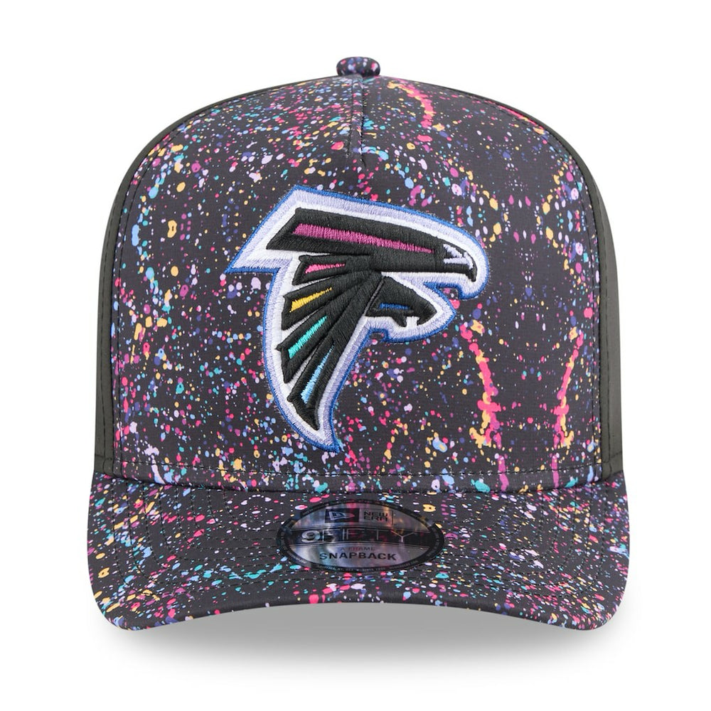 Atlanta Falcons New Era 2025 NFL Crucial Catch A-Frame 9FIFTY Snapback Hat - Black - NFL