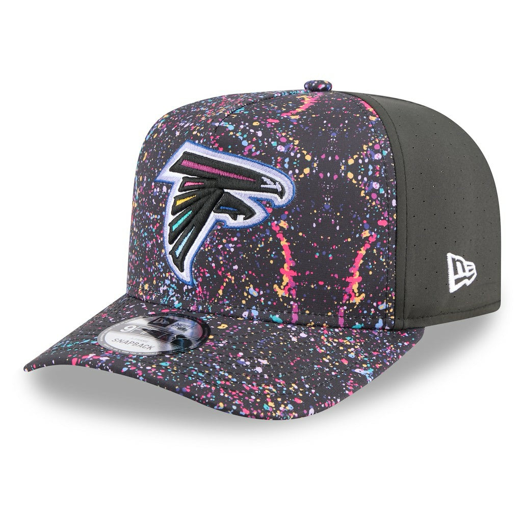 Atlanta Falcons New Era 2025 NFL Crucial Catch A-Frame 9FIFTY Snapback Hat - Black - NFL