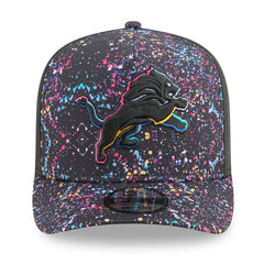 Detroit Lions New Era 2025 NFL Crucial Catch A-Frame 9FIFTY Snapback Hat - Black - NFL