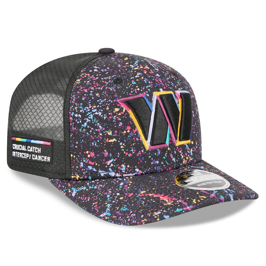 Washington Commanders New Era 2025 NFL Crucial Catch 9SEVENTY Adjustable Hat - Black - NFL