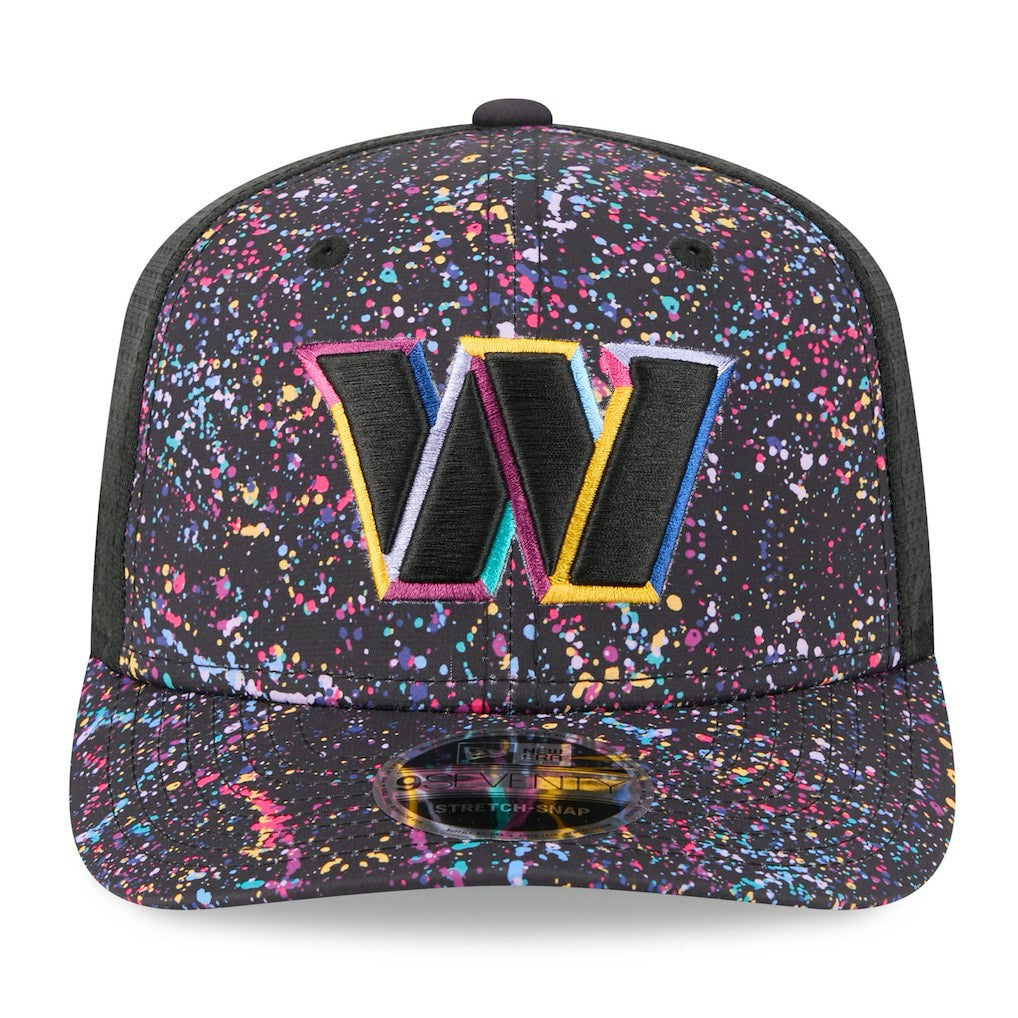 Washington Commanders New Era 2025 NFL Crucial Catch 9SEVENTY Adjustable Hat - Black - NFL