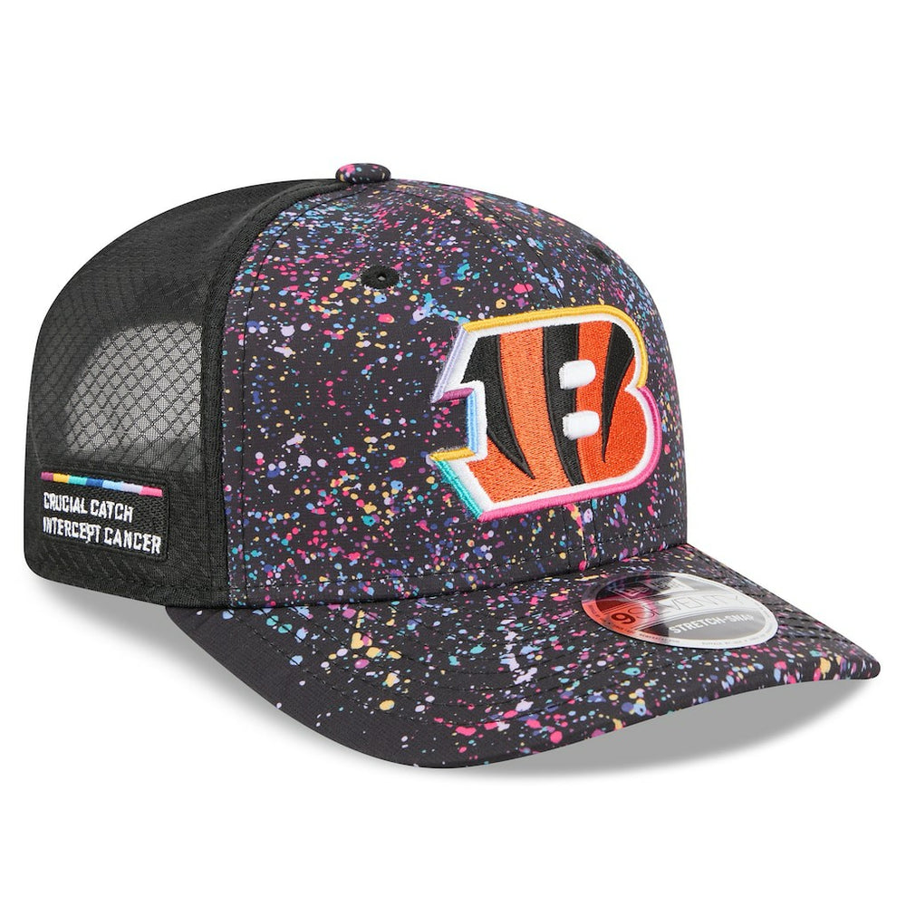 Cincinnati Bengals New Era 2025 NFL Crucial Catch 9SEVENTY Adjustable Hat - Black - NFL