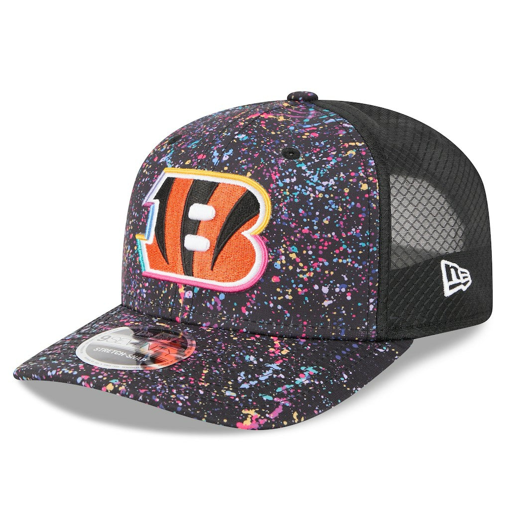 Cincinnati Bengals New Era 2025 NFL Crucial Catch 9SEVENTY Adjustable Hat - Black - NFL