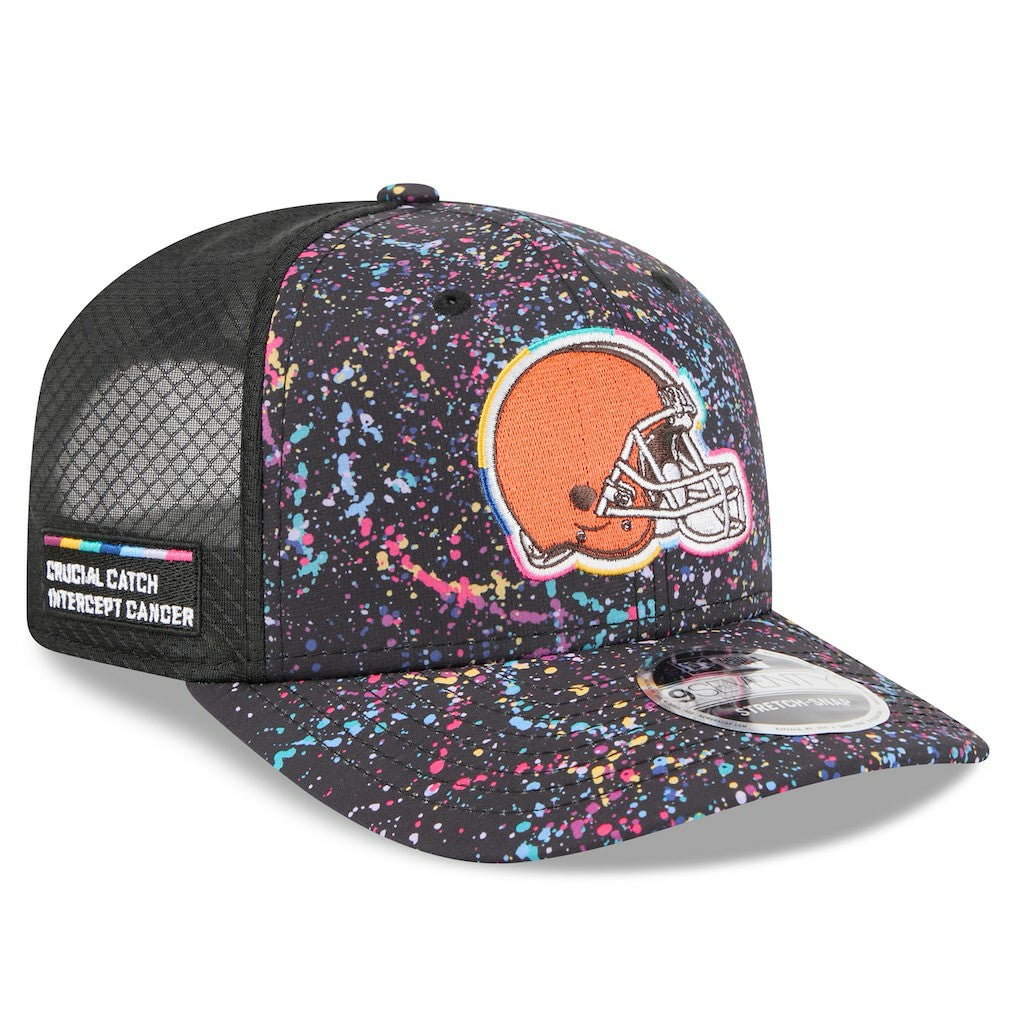 Cleveland Browns New Era 2025 NFL Crucial Catch 9SEVENTY Adjustable Hat - Black - NFL