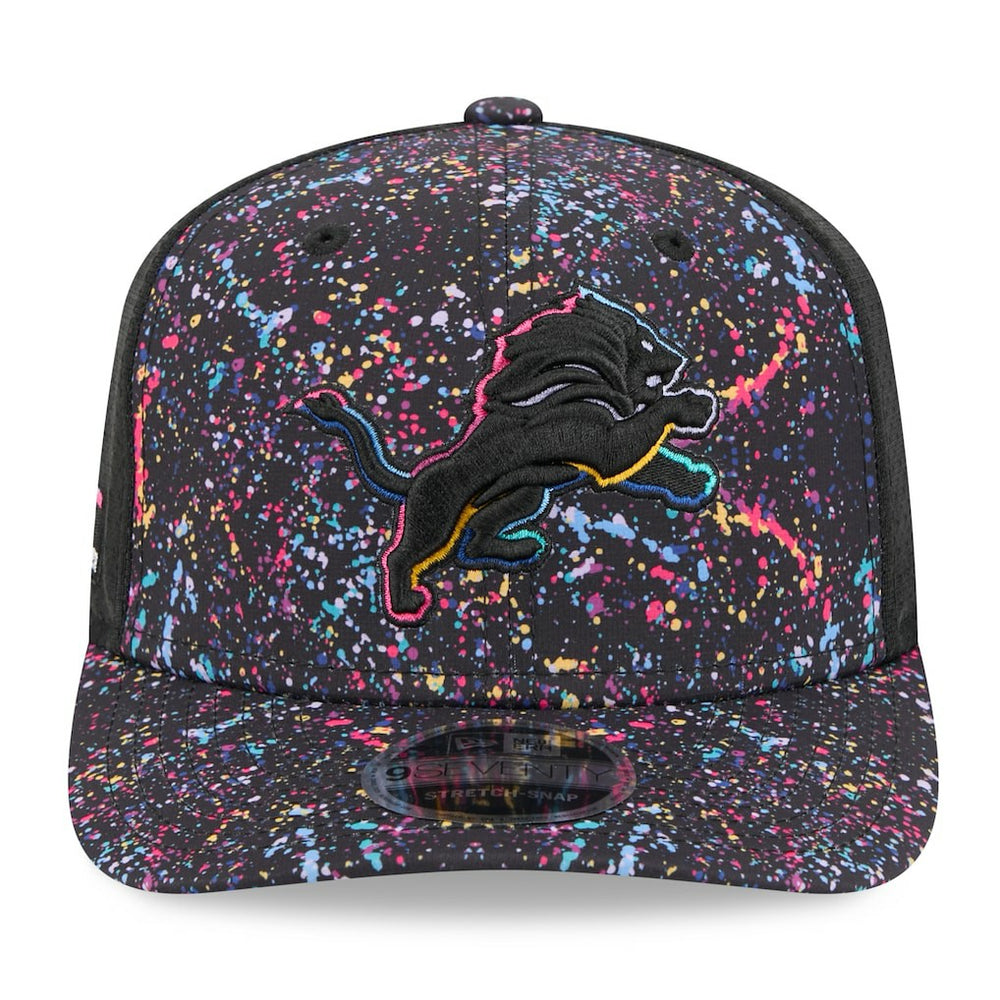 Detroit Lions New Era 2025 NFL Crucial Catch 9SEVENTY Adjustable Hat - Black - NFL