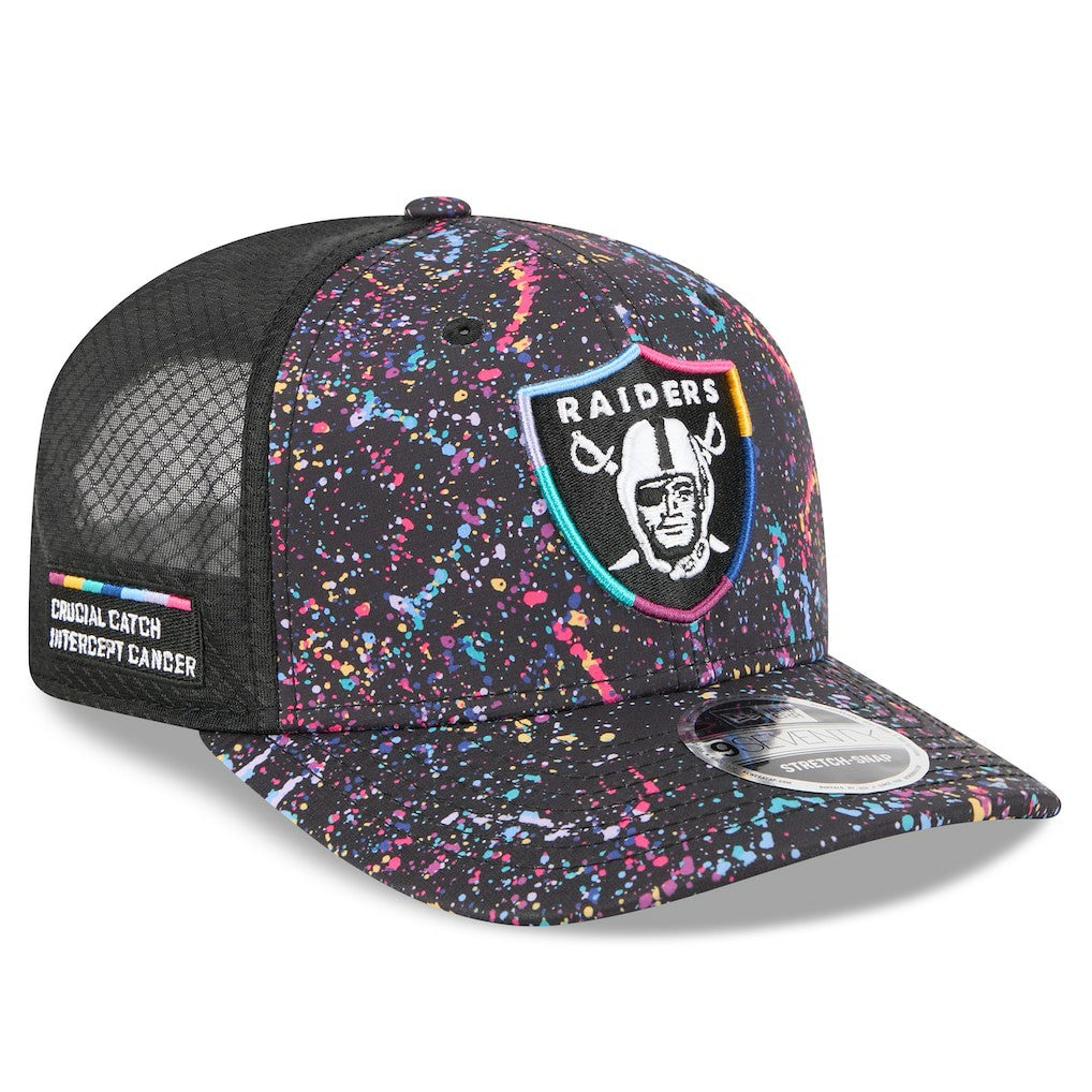 Las Vegas Raiders New Era 2025 NFL Crucial Catch 9SEVENTY Adjustable Hat - Black - NFL