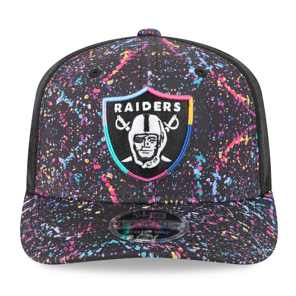 Las Vegas Raiders New Era 2025 NFL Crucial Catch 9SEVENTY Adjustable Hat - Black - NFL