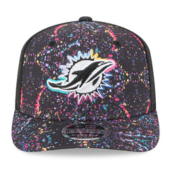 Miami Dolphins New Era 2025 NFL Crucial Catch 9SEVENTY Adjustable Hat - Black - NFL