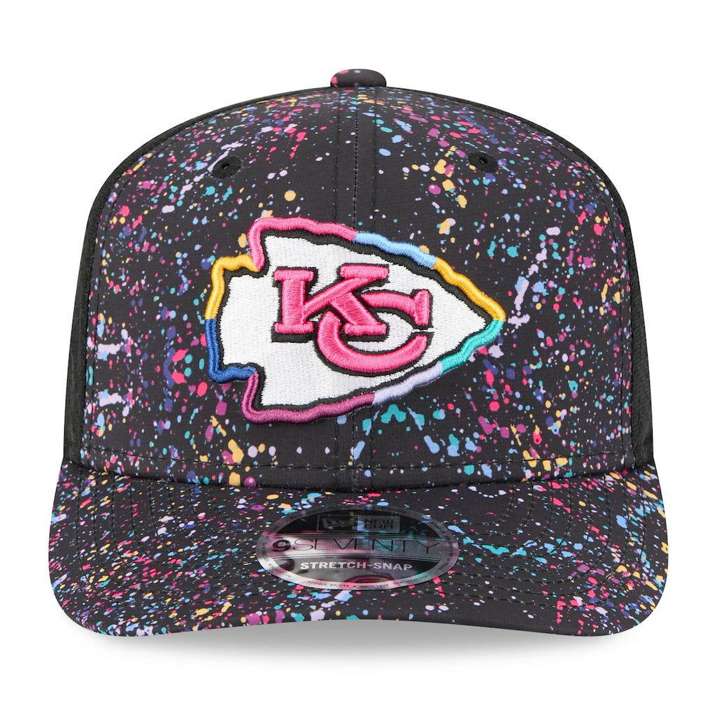 Kansas City Chiefs New Era 2025 NFL Crucial Catch 9SEVENTY Adjustable Hat - Black - NFL