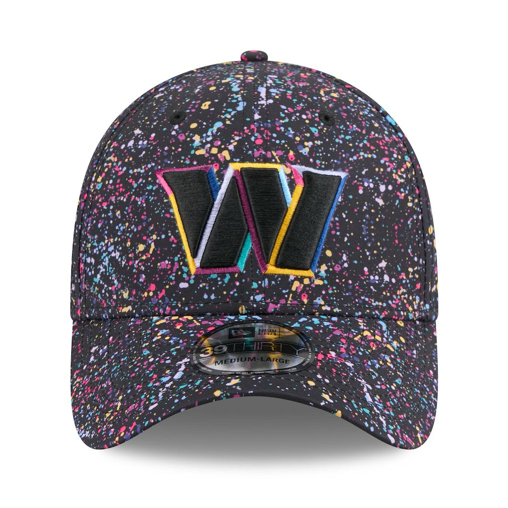 Washington Commanders New Era 2025 NFL Crucial Catch 39THIRTY Flex Hat - Black - NFL
