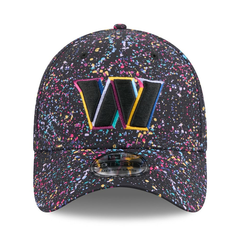 Washington Commanders New Era 2025 NFL Crucial Catch 39THIRTY Flex Hat - Black - NFL