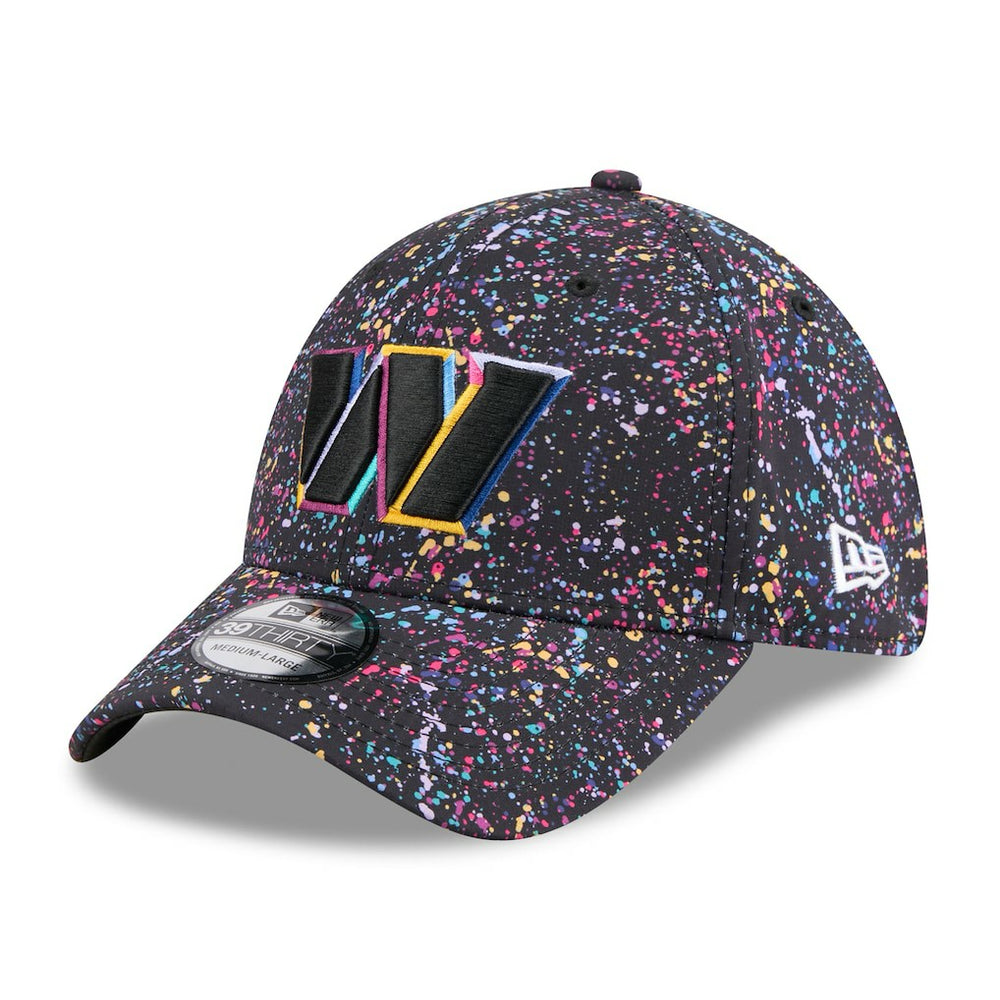 Washington Commanders New Era 2025 NFL Crucial Catch 39THIRTY Flex Hat - Black - NFL